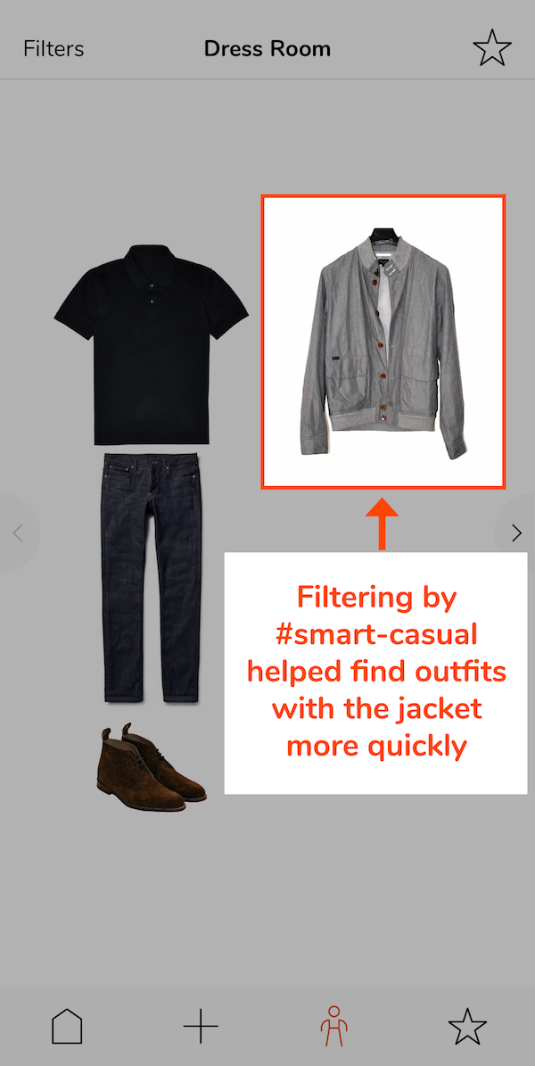 Outfit result example